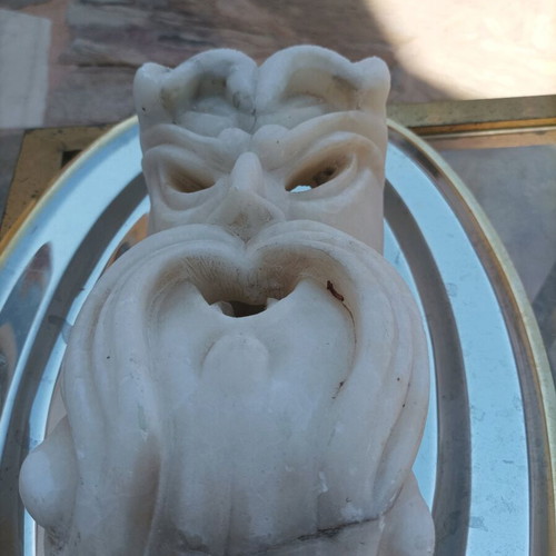 Decorative marble mask used