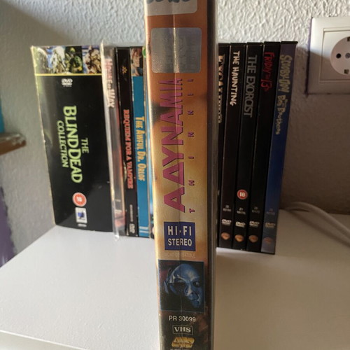 Thinner VHS used, horror with Greek subtitles