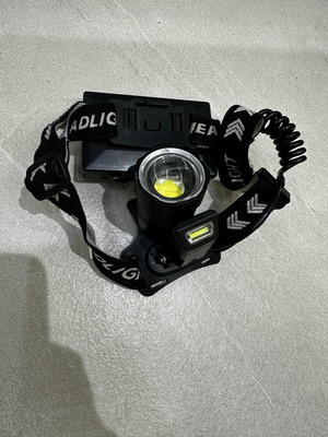 Fishing headlamp used, very powerful