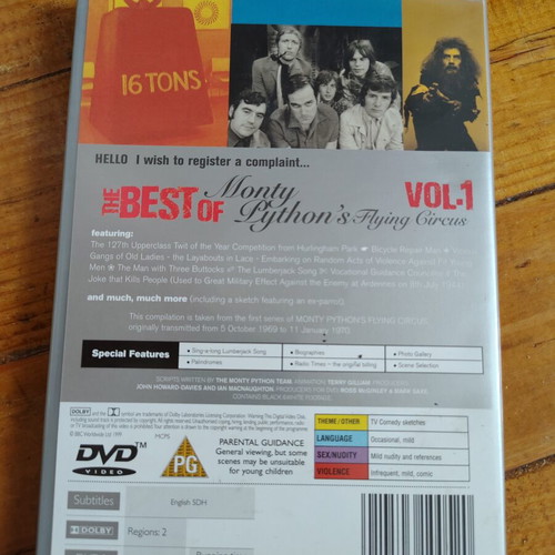 The Best of Monty Python's Flying Circus Vol 1 DVD used, English subs