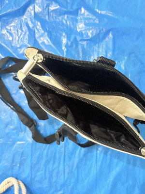 Two-Tone Shoulder Bag with Double Compartment, New