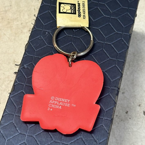 Disney Minnie Mouse Love keychain used, Applause PVC