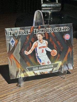 2023-24 Panini Phoenix Cade Cunningham Fire Forged Card new