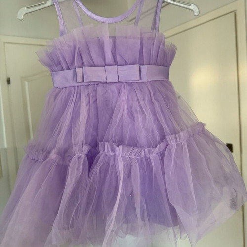 Girls' dress like new, size 2-3, purple
