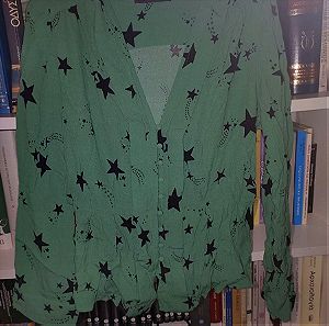 Μπλούζα MARK'S N SPENCER πρασινη με αστερια αστερια