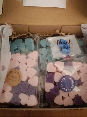 Wax melts καρδούλες καινούργια, πακέτο 200 τεμαχίων με επιλογή αρωμάτων