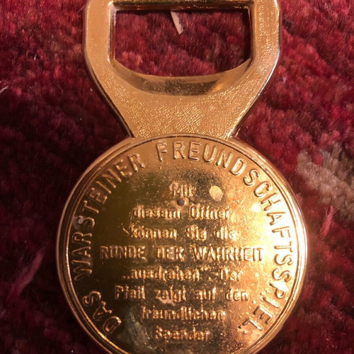 Warsteiner beer opener like new, collectible vintage
