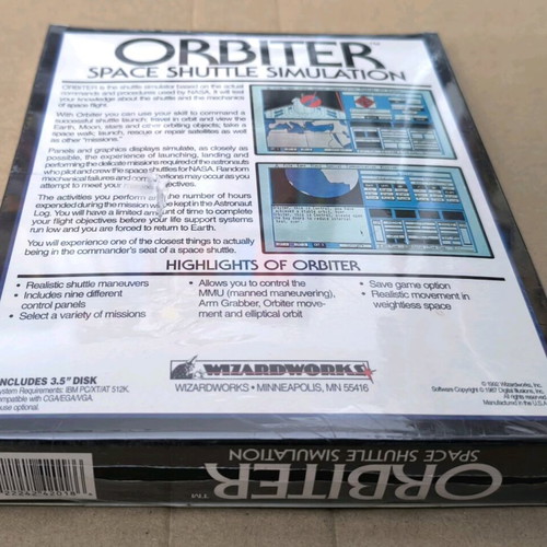 Orbiter Space Shuttle Simulation PC sealed