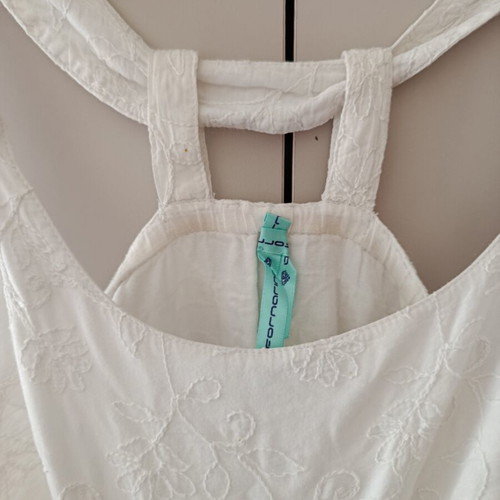 Fornarina summer embroidered dress like new, white, size M