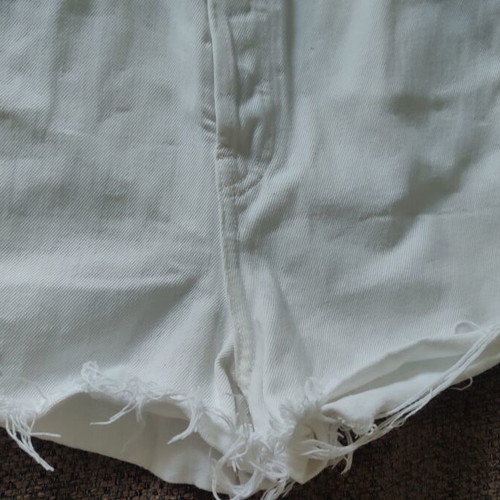 Zara denim shorts size 42 like new, white