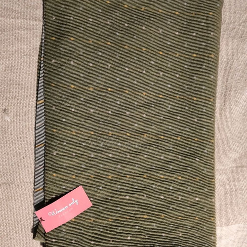 Doubleface pashmina new, multicolored with green
