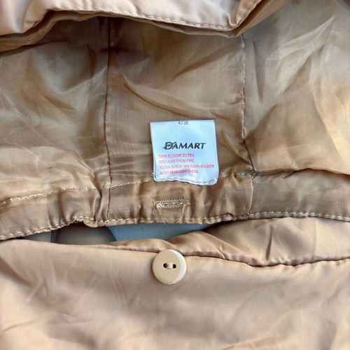Μπουφάν Damart μπεζ καινούργιο XXL unisex με αποσπώμενη κουκούλα