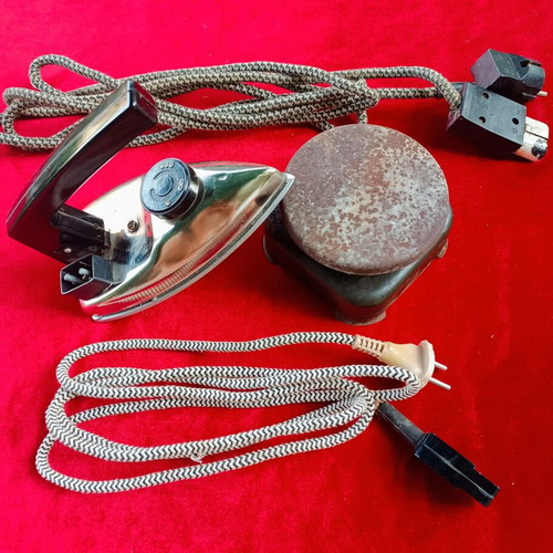 Tourist set with iron and hotplate, new, Soviet era
