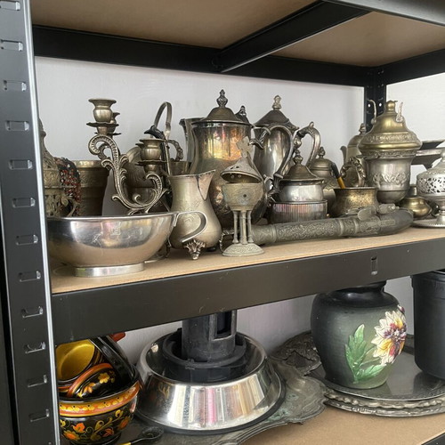 Old brass decorations used