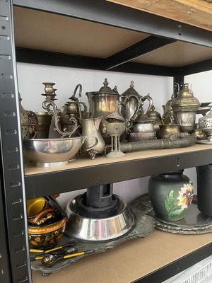 Old brass decorations used