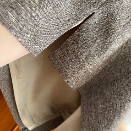 Windsor Branded Linen Skirt with Lining Size 44 New