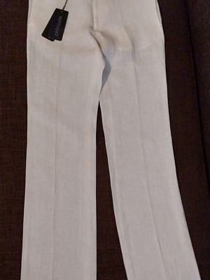 Berto Lucci linen white pants new, men's size 40