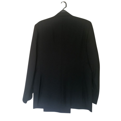 Handmade Wedding Suit like new, black, with extra trousers and silk scarf