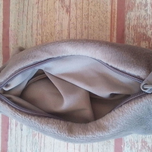 Plush school pencil case bunny like new
