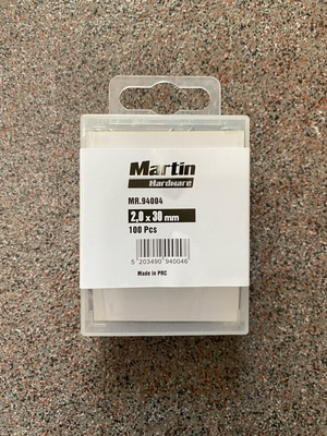 Steel nails for wall new, box of 100, 3cm length