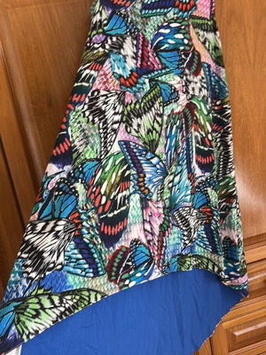 Dress with butterfly pattern like new, colorful, summer style