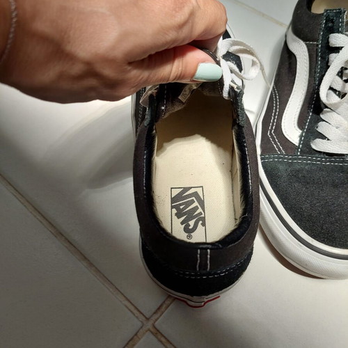 Vans classic sneakers size 38.5 used, black and white