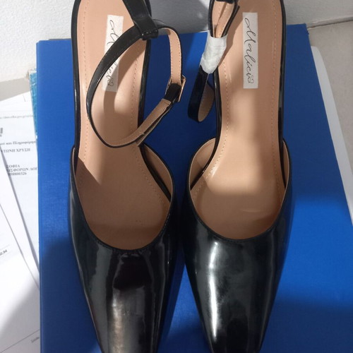 Mules black with square toe new, Malien
