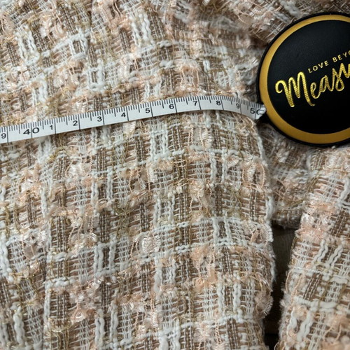 MOTF tweed coat jacket like new, pink and beige tones, size M