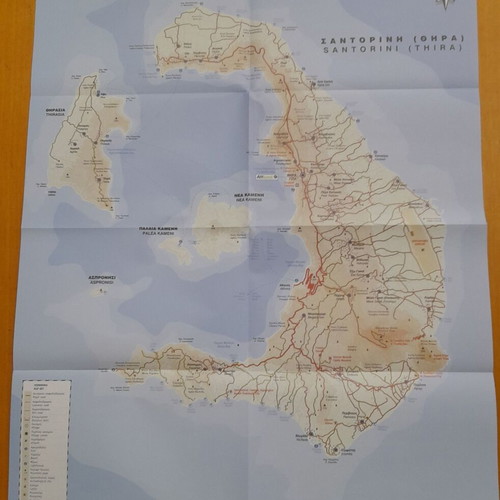Travel guides Santorini, Naxos, Rhodes new set of 3