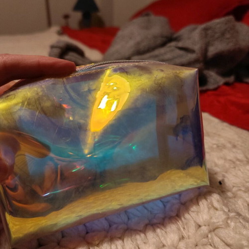 Transparent toiletry bag like new