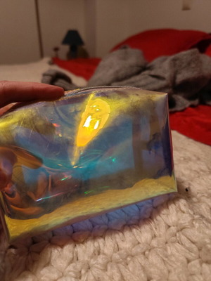 Transparent toiletry bag like new