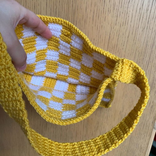 Handmade knitted shoulder bag new