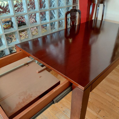 Neoclassical solid cherry dining table like new