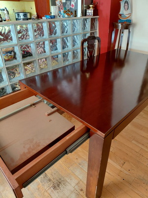 Neoclassical solid cherry dining table like new