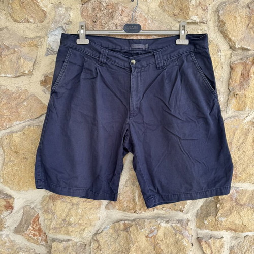 Men's Bermuda shorts used, navy chino size XXL
