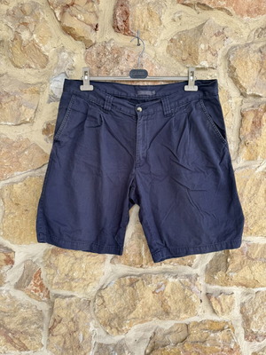 Men's Bermuda shorts used, navy chino size XXL