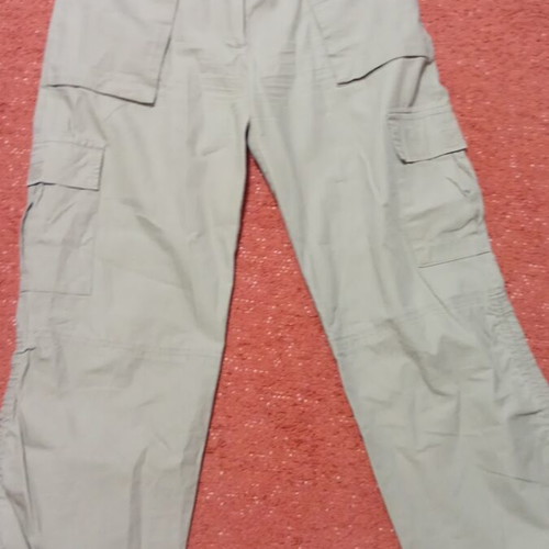 Beaux-Arts women's cotton cargo pants size XL like new, beige