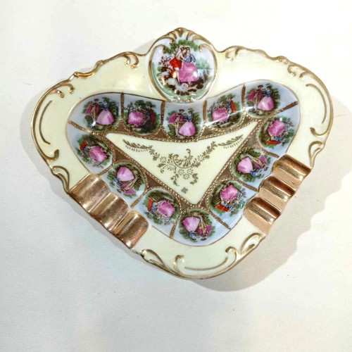 Large porcelain ashtray NTC Japan from the 1950s