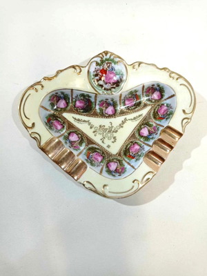Large porcelain ashtray NTC Japan from the 1950s