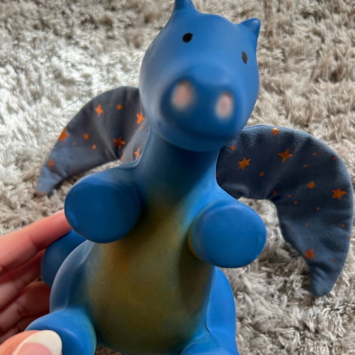 Tikiri Teething Rattle Midnight Dragon like new