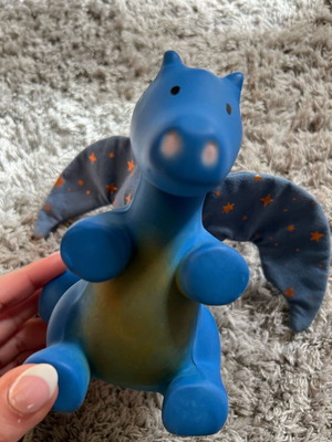Tikiri Teething Rattle Midnight Dragon like new