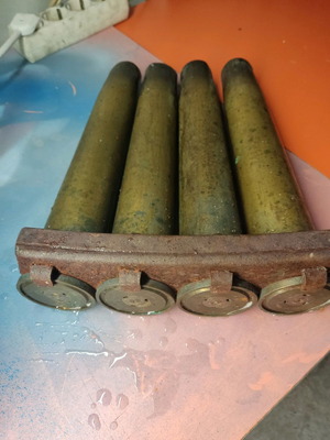 Old shells used, set of 4 with case