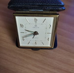 Travel clock used from the 70s analog tabletop