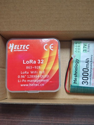 Heltec LoRa 32 V3 Meshtastic Node νέο με μπαταρία και κεραία