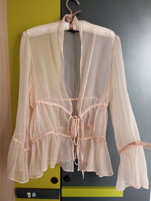 Fidele silk blouse like new, pink, size ML