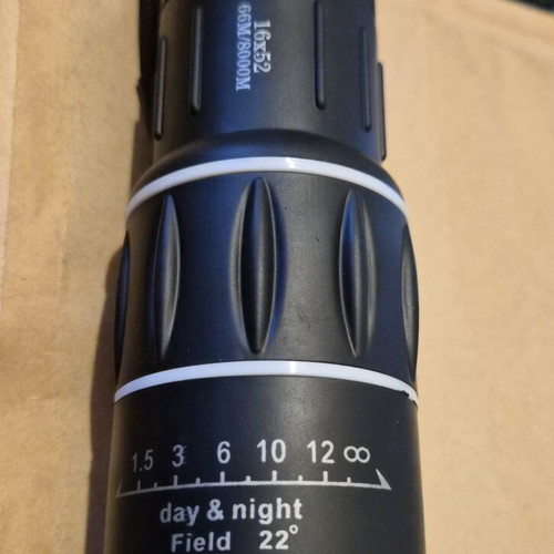 Monocular 16x52 day & night like new, ideal for hunting and birdwatching