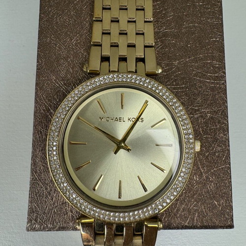 Michael Kors women's watch gold like new with crystals