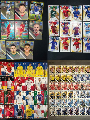 Panini Adrenalyn XL football cards set, like new, 100 plus