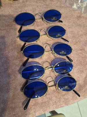 Sunglasses new, set of 5 with metal frame and 13cm design