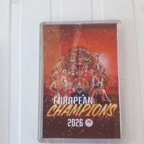 Olympiacos 2026 Champions of Europe Women's Water Polo Magnet new